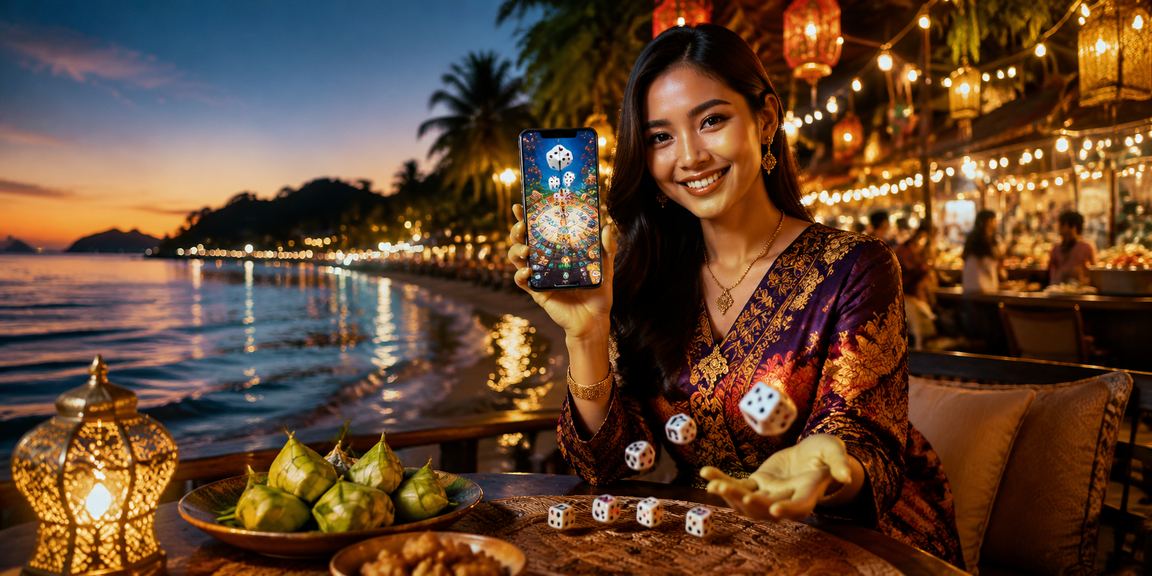 Permainan dadu kasino bergaya batik Langkawi membayangkan suasana kasino langsung 3080